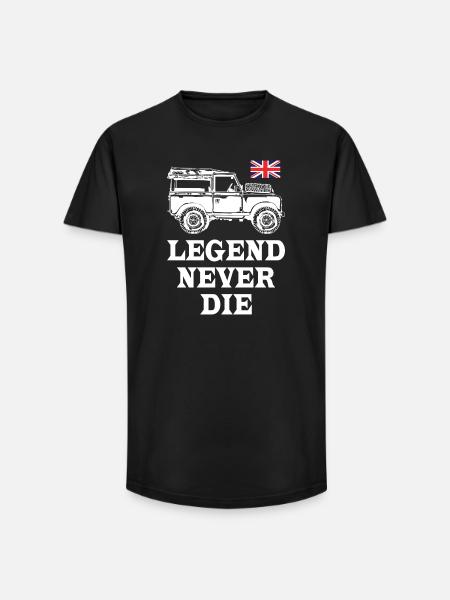Legend_Never_Die - T-shirt coupe longue homme - noir