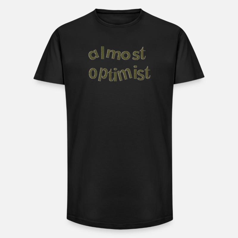 optimist 3 - Long Fit Männer T-Shirt - Schwarz