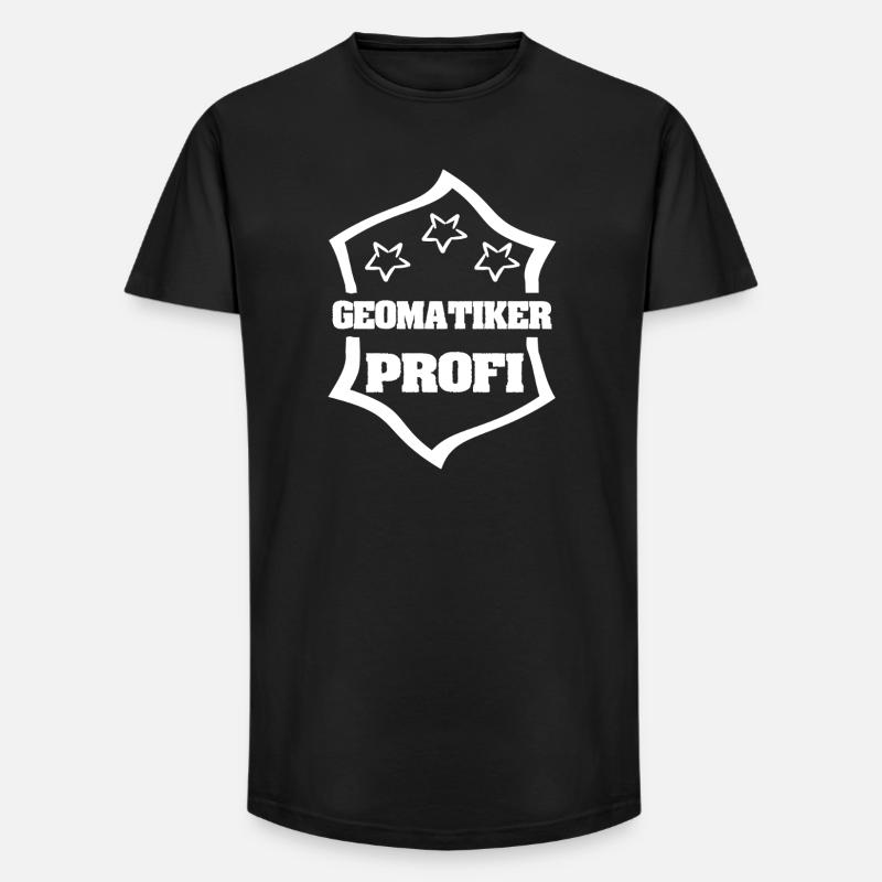 Beruf Geomatiker - Long Fit Männer T-Shirt - Schwarz