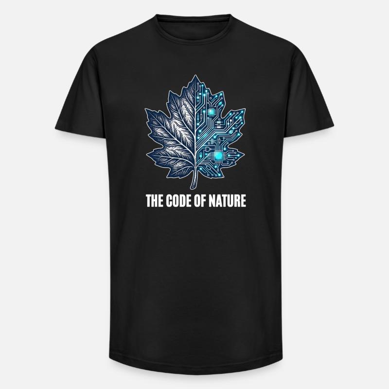 The Code Of Nature - Long Fit Männer T-Shirt - Schwarz