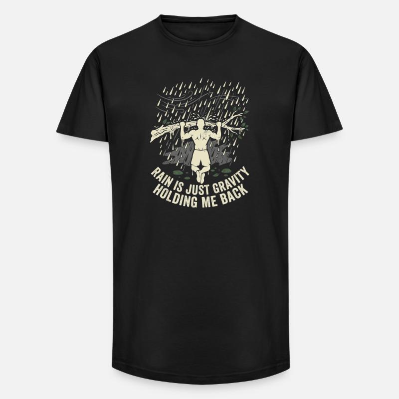 Calisthenics Gravity - Long Fit Männer T-Shirt - Schwarz