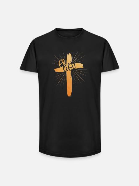 Er lebt - Long Fit Männer T-Shirt - Schwarz