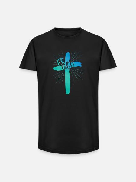 Er lebt - Long Fit Männer T-Shirt - Schwarz