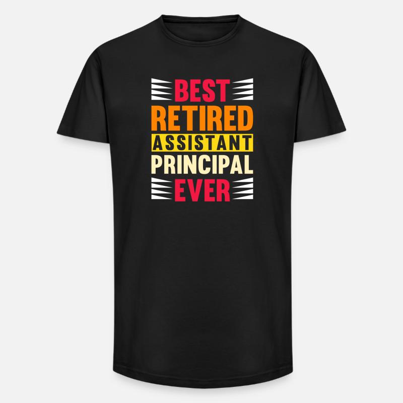 Best Retired Assistant Principal Ever - Long Fit Men's T-Shirt - black