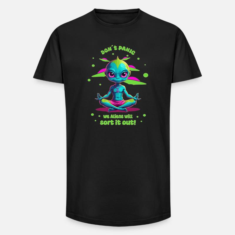 Alien Regelt das ! - Long Fit Männer T-Shirt - Schwarz