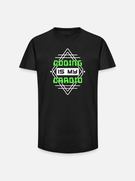 Developer Statement Code Skripting Webentwickler - Long Fit Männer T-Shirt - Schwarz