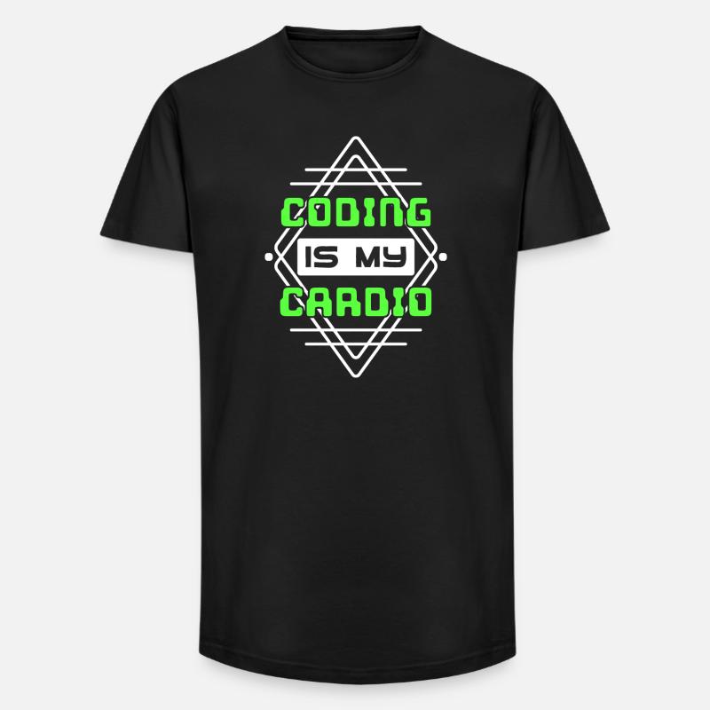 Developer Statement Code Skripting Webentwickler - Long Fit Männer T-Shirt - Schwarz