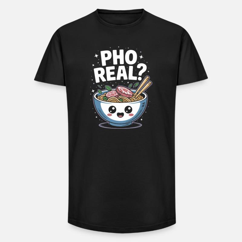 Pho Real Vietnamese Soup Pho - Long Fit Männer T-Shirt - Schwarz