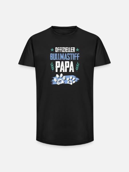 bullmastiff dogs dad - Long Fit Men's T-Shirt - black