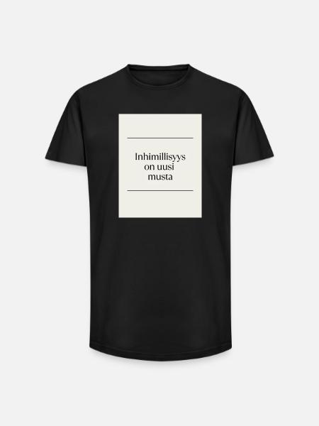 Inhimillisys is the new black - Long Fit Men's T-Shirt - black