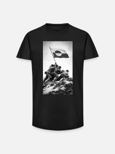 Iwo Greenland - Long Fit Men's T-Shirt - black