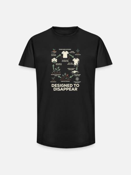Aktiver Umweltschutz - Long Fit Männer T-Shirt - Schwarz