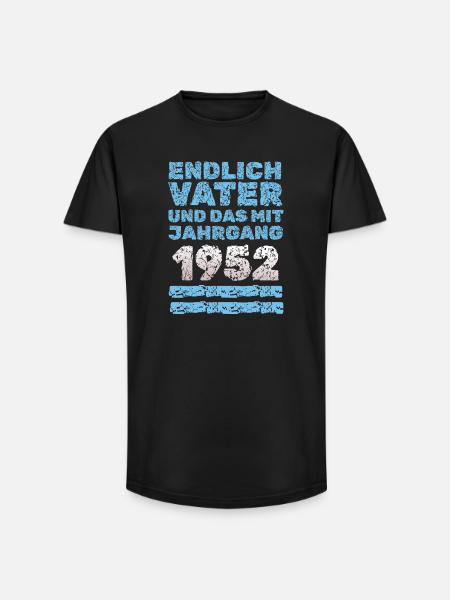 Vater 1952 - Long Fit Männer T-Shirt - Schwarz