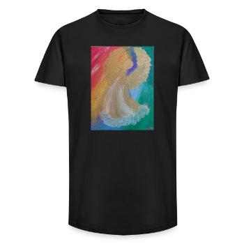 Rainbow Angel - Angel of Harmony - Angel Image - Long Fit Men's T-Shirt - black - Front - AI Model Male 185 light (185cm)