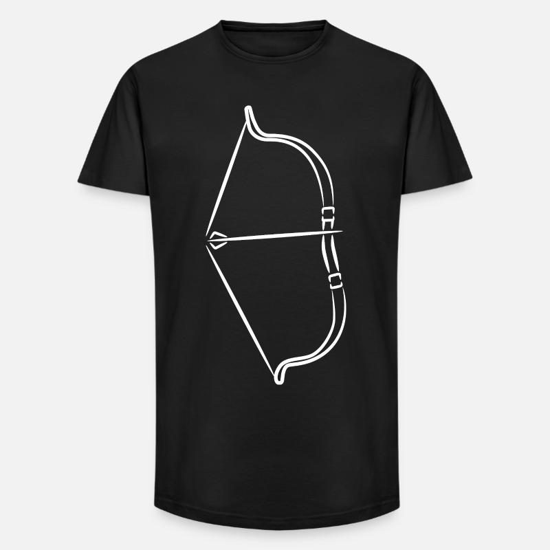Pfeil und Bogen - Long Fit Männer T-Shirt - Schwarz