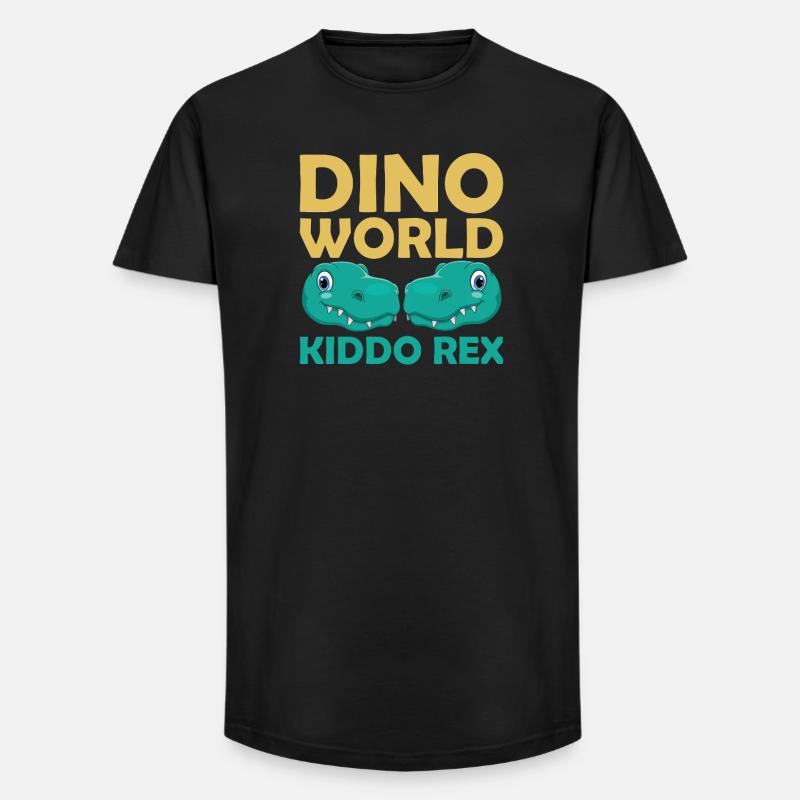 Dino World Kiddo Rex - Long Fit Männer T-Shirt - Schwarz