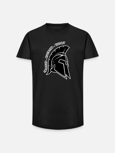 Epic Victory Spartan Helmet - Long Fit Men's T-Shirt - black