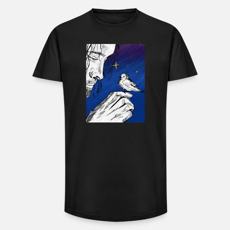 Nummer eins unter dem Mond - Long Fit Männer T-Shirt - Schwarz