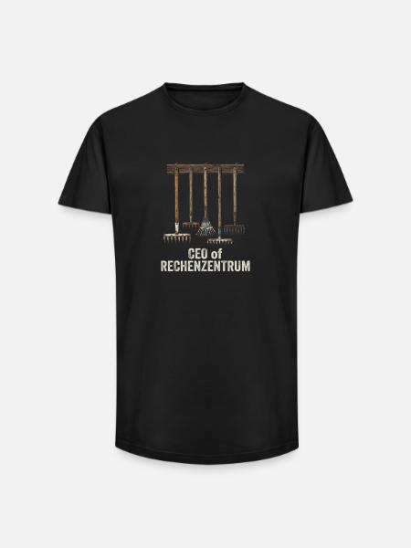 Leiter vom Rechenzentrum Gartenoutfit Gartenarbeit - Long Fit Männer T-Shirt - Schwarz