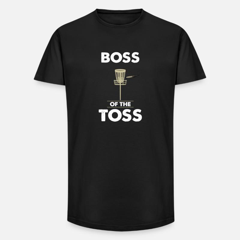 Disc Golf - Long Fit Männer T-Shirt - Schwarz