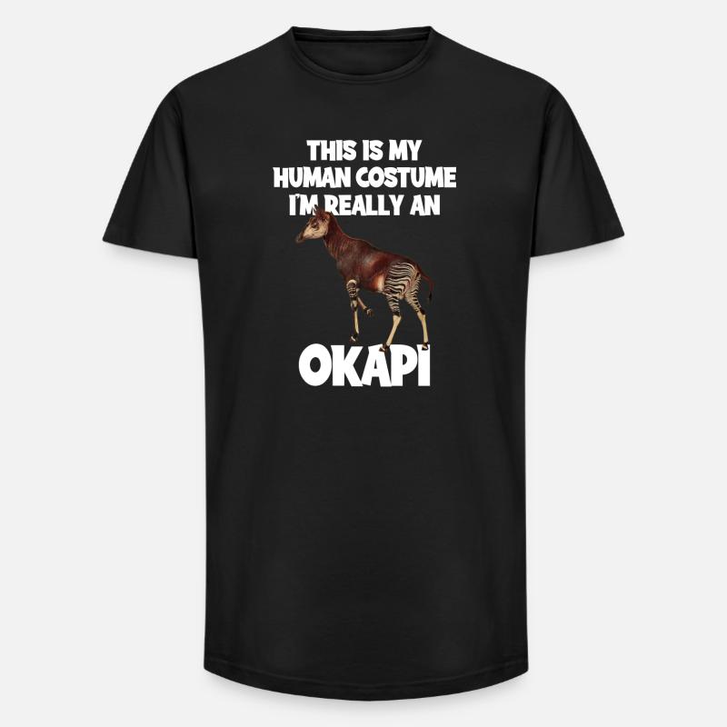 Okapi Zoo Expedition - Long Fit Männer T-Shirt - Schwarz