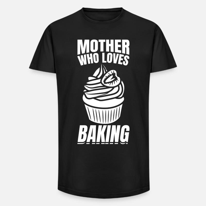 Bäcker Mama - Long Fit Männer T-Shirt - Schwarz