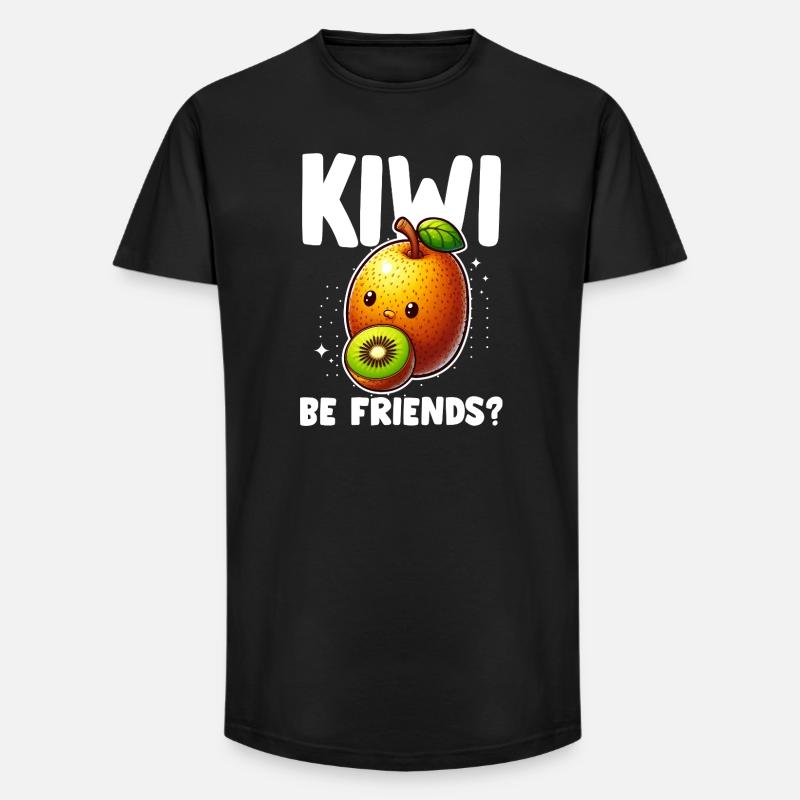 Kiwi Komplize - Long Fit Männer T-Shirt - Schwarz