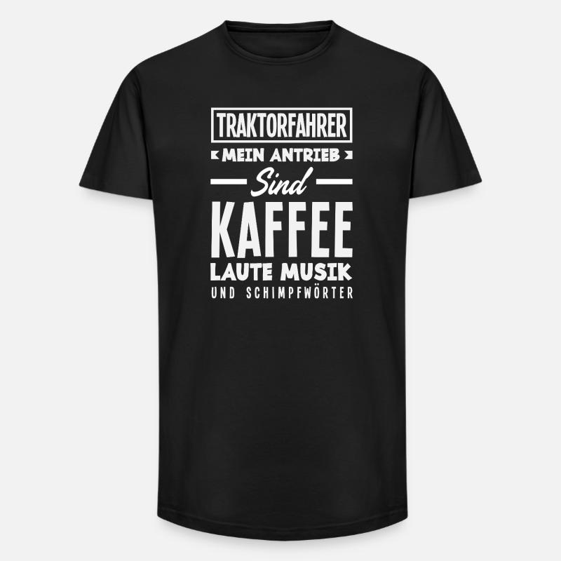 Lustiges Traktorfahrer Geschenk - Long Fit Männer T-Shirt - Schwarz