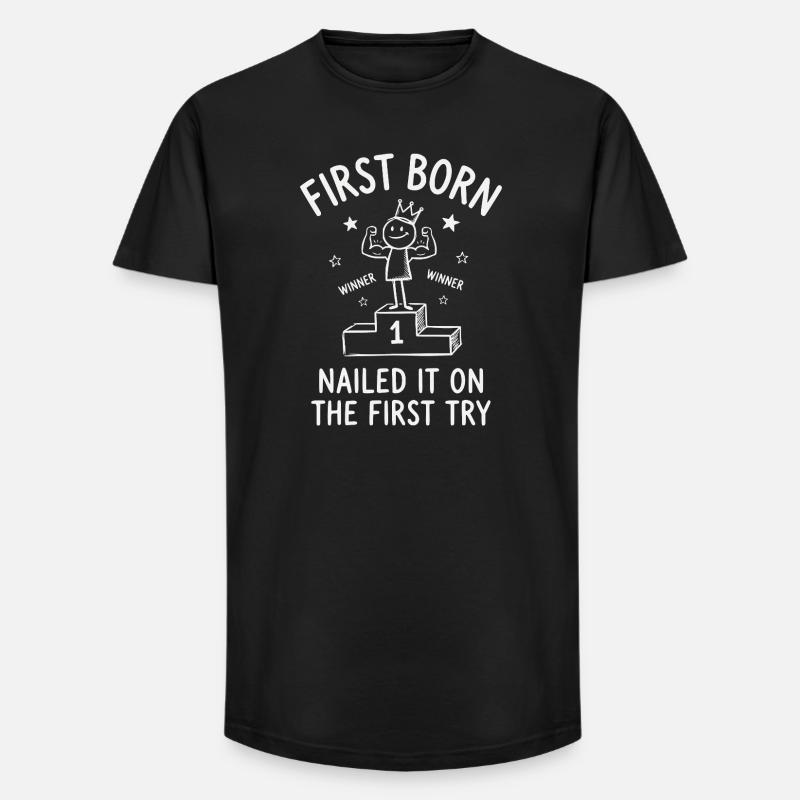 Oldest Child Department Final Version Masterpiece - Long Fit Männer T-Shirt - Schwarz