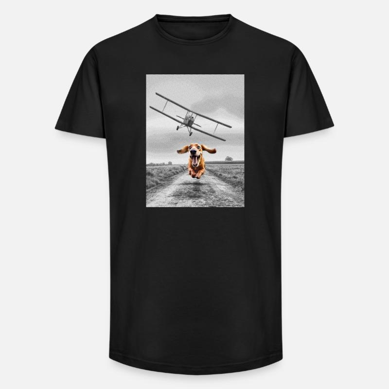 North by Northwest - Long Fit Männer T-Shirt - Schwarz