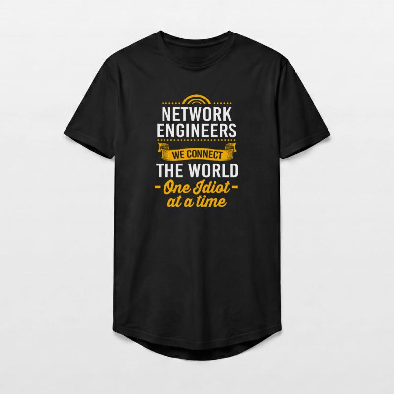 Network Engineer Programmer Computer Scientist Long Fit Men's T-Shirt