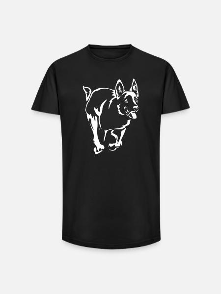 Malinois « Black Edition » - T-shirt coupe longue homme - noir