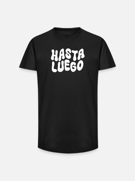 Hasta Luego - Long Fit Men's T-Shirt - black