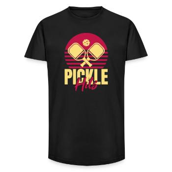 Pickleball Hits - Long Fit Men's T-Shirt - black - Front - AI Model Male 185 light (185cm)