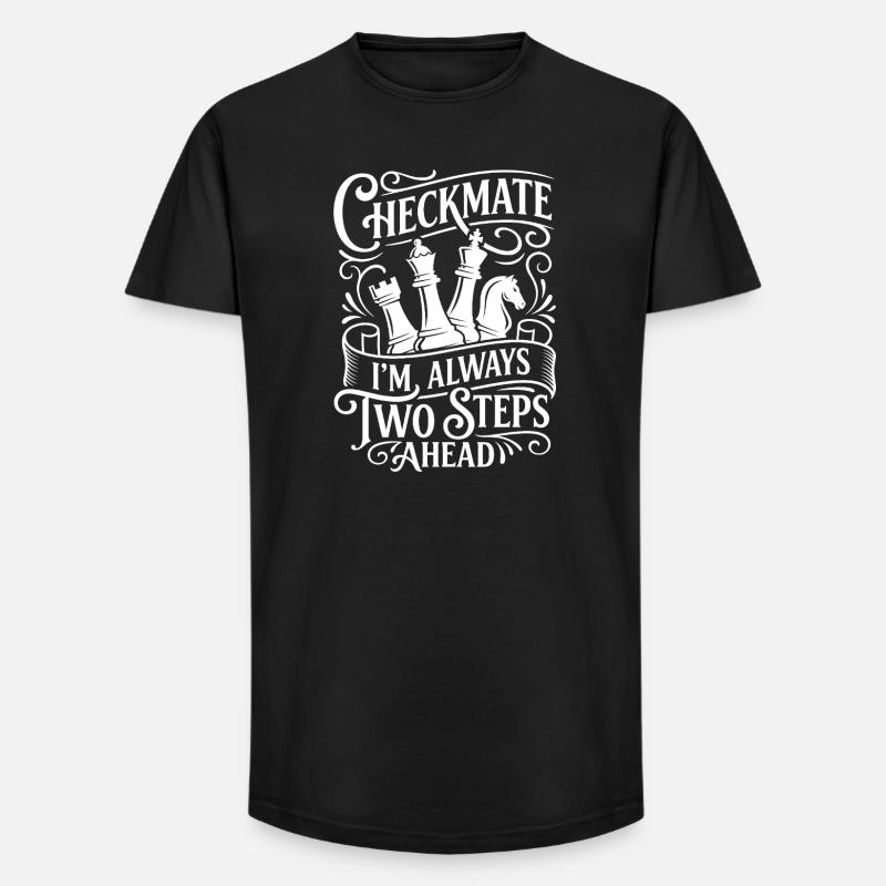 Checkmate – Always Ahead - Long Fit Männer T-Shirt - Schwarz