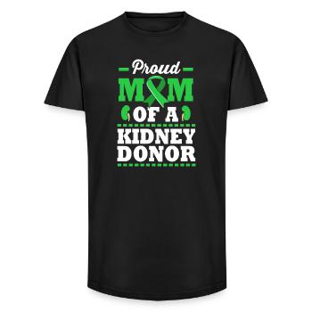 Kidney Donor Transplantation Organ Donation - Long Fit Men's T-Shirt - black - Front - AI Model Male 185 light (185cm)