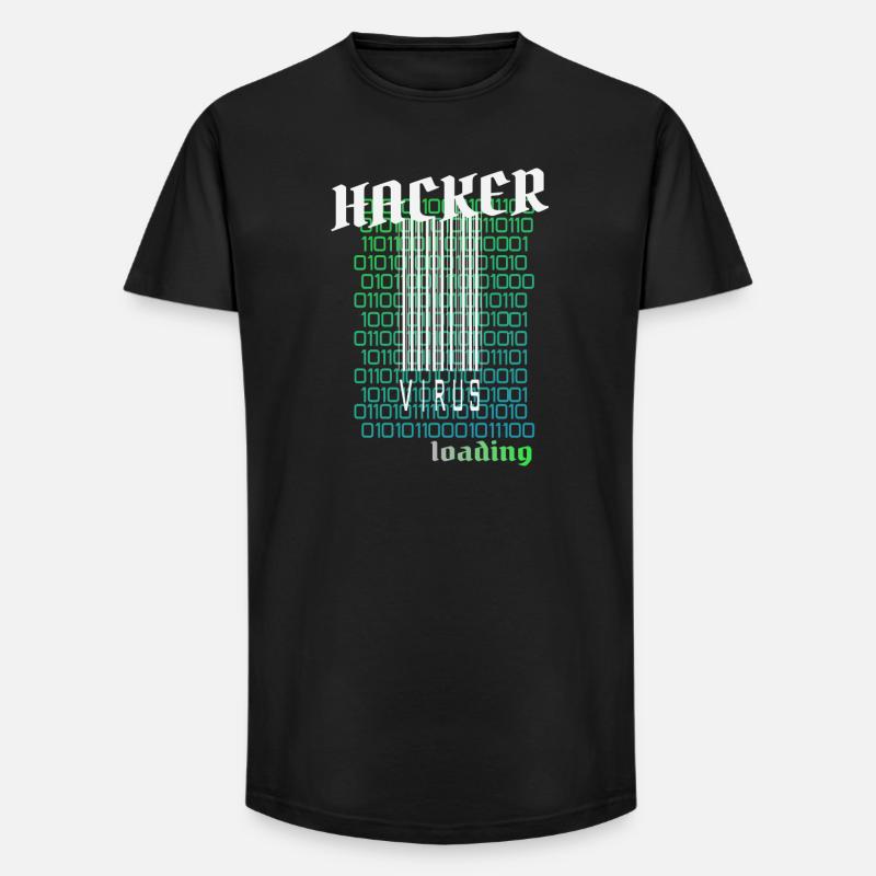Anonymous, Hacker - Long Fit Männer T-Shirt - Schwarz
