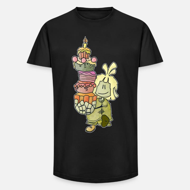 Mael - der Kuchen-Einsatz! / - Long Fit Männer T-Shirt - Schwarz