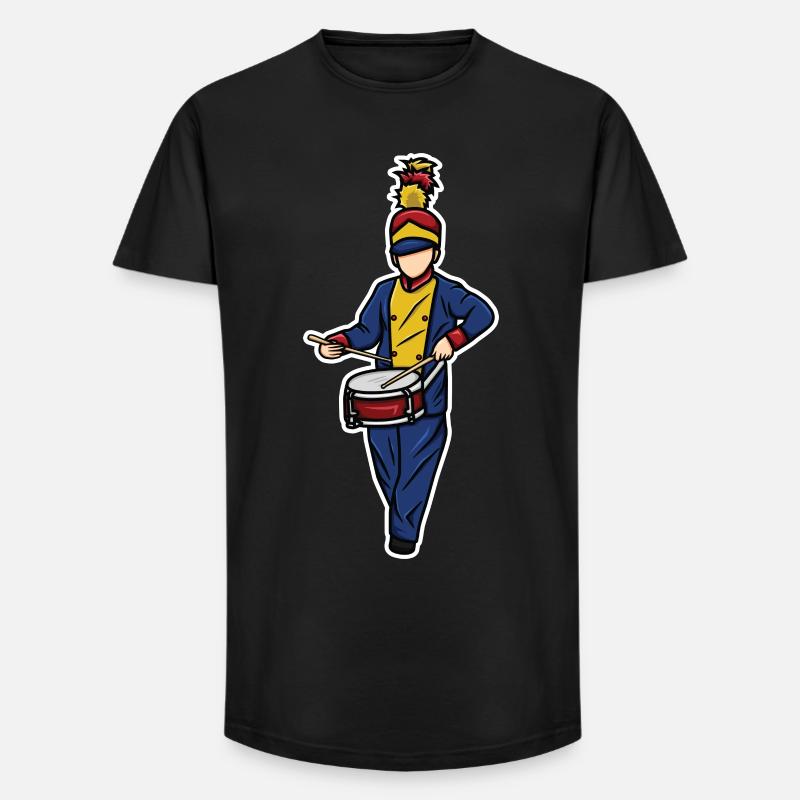 Trommler Junge - Long Fit Männer T-Shirt - Schwarz