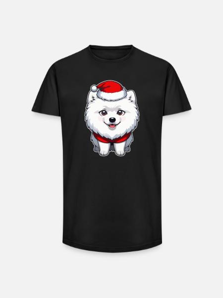 Dog Christmas - Long Fit Men's T-Shirt - black