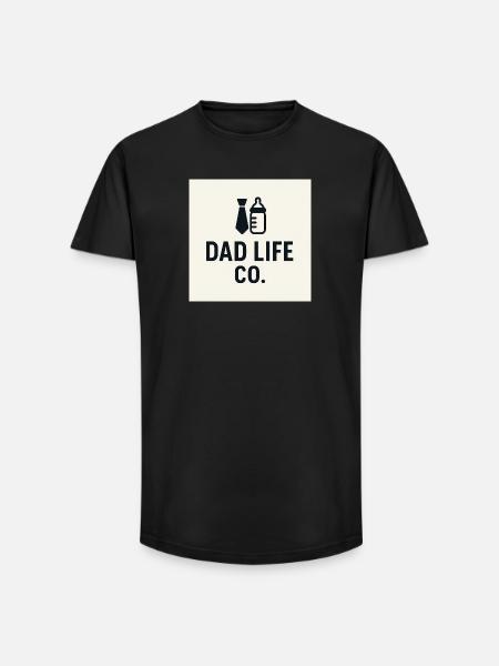 Dad Life Co Office Bottles - Long Fit Men's T-Shirt - black