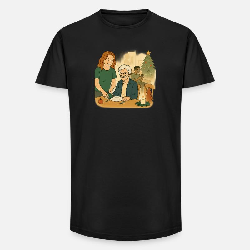 Oma Karin - Long Fit Männer T-Shirt - Schwarz
