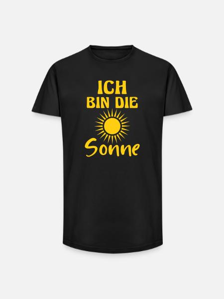 Sole Costume Halloween Carnevale Carnevale Divertente - T-shirt uomo a vestibilità lunga - nero