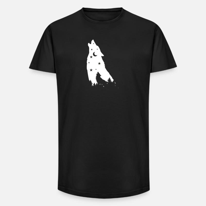 Star Wolf - Long Fit Männer T-Shirt - Schwarz