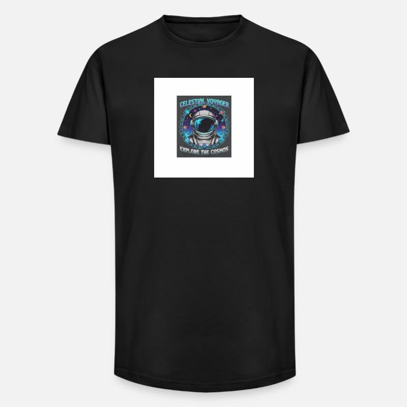 Celestial Voyager erforschen das Kosmos - Long Fit Männer T-Shirt - Schwarz