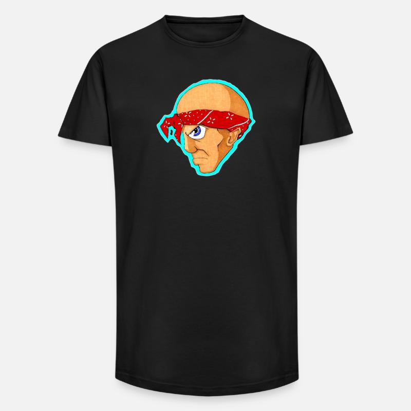 "Loco" - Long Fit Männer T-Shirt - Schwarz