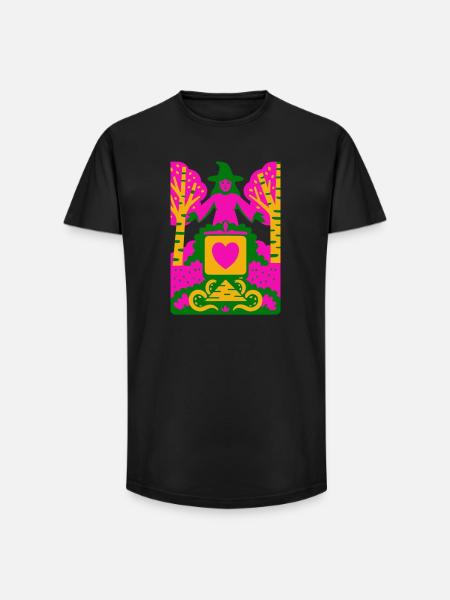 Wicca Cult - Long Fit Männer T-Shirt - Schwarz