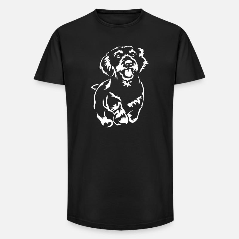 Dackel "Black Edition" - Long Fit Männer T-Shirt - Schwarz
