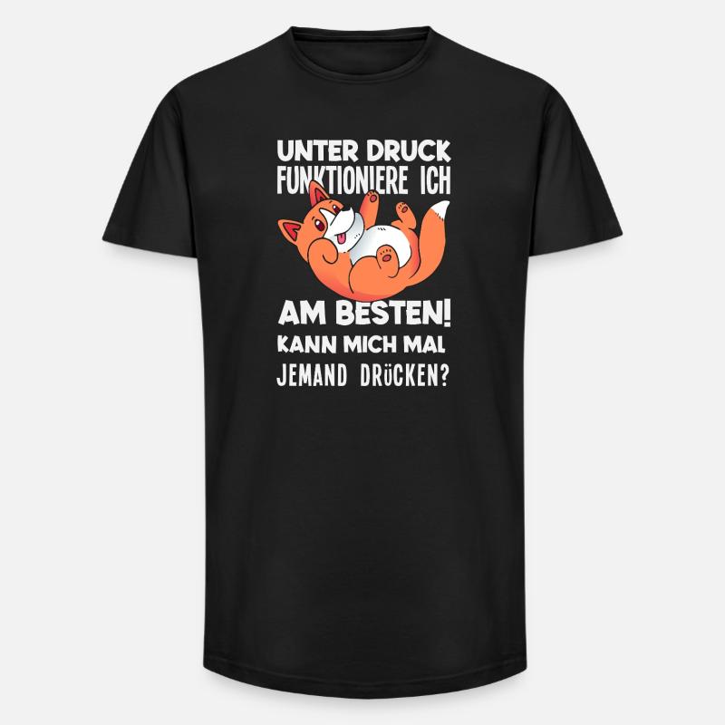 I function best under pressure - Long Fit Men's T-Shirt - black