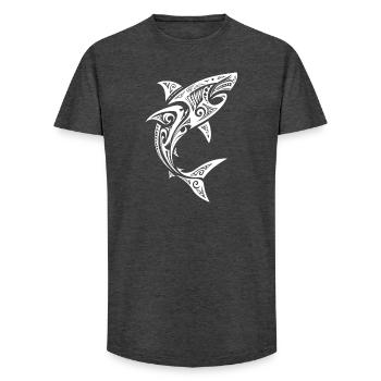 Hai - Long Fit Männer T-Shirt - Anthrazit - Vorne - AI Model Male 185 light (185cm)